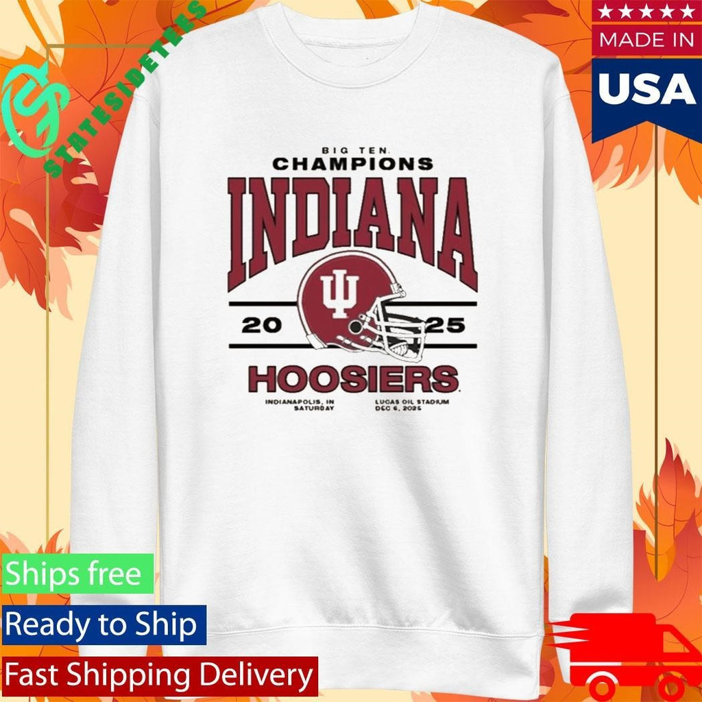 2025 Hoosiers Big Ten Champions Shirt Unisex , , , Long Sleeve Tee