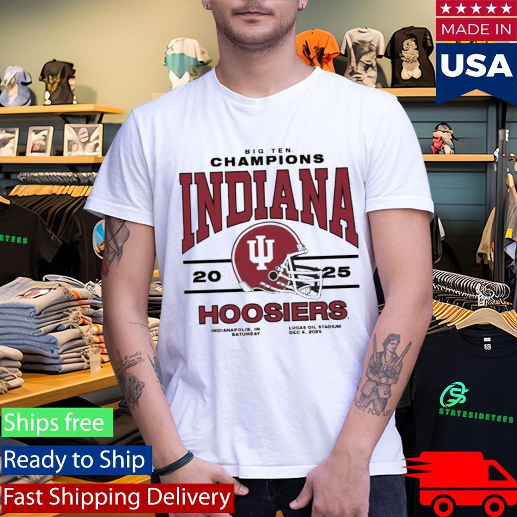 2025 Hoosiers Big Ten Champions Shirt Unisex , , , Long Sleeve Tee