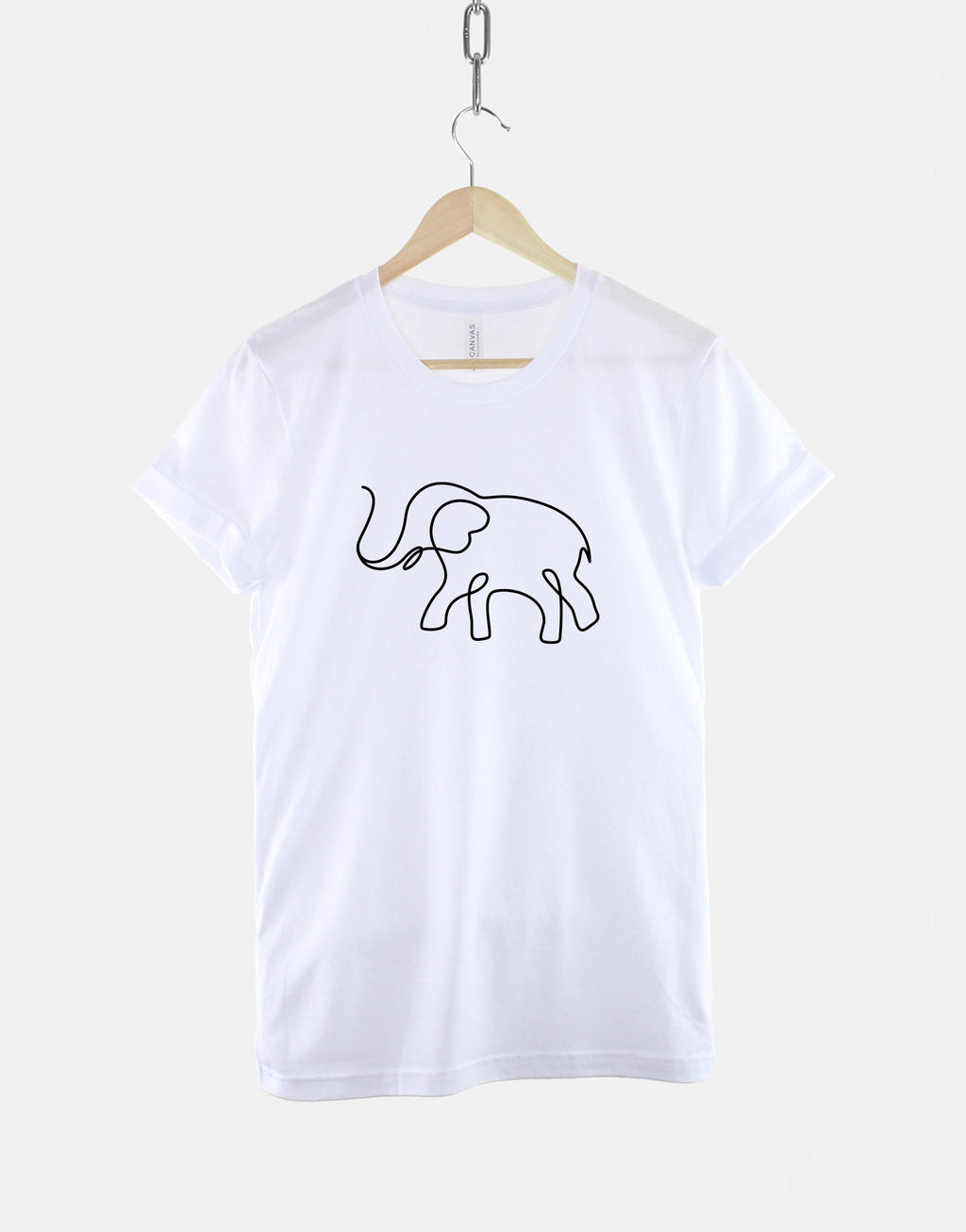 Minimalist Elephan Elephant Animal Lover Wildlife Fan Unisex