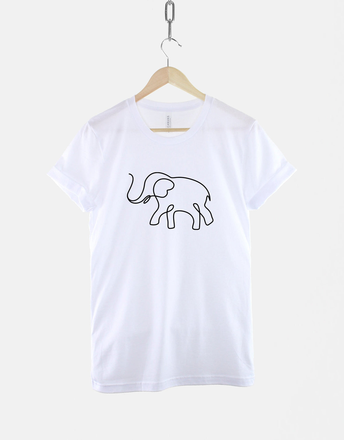 Minimalist Elephan Elephant Animal Lover Wildlife Fan Unisex