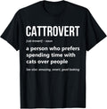 Cat Lover Funny Cattrovert Definition Kitty Kitten Cat Mom Unisex , , , Long Sleeve Tee