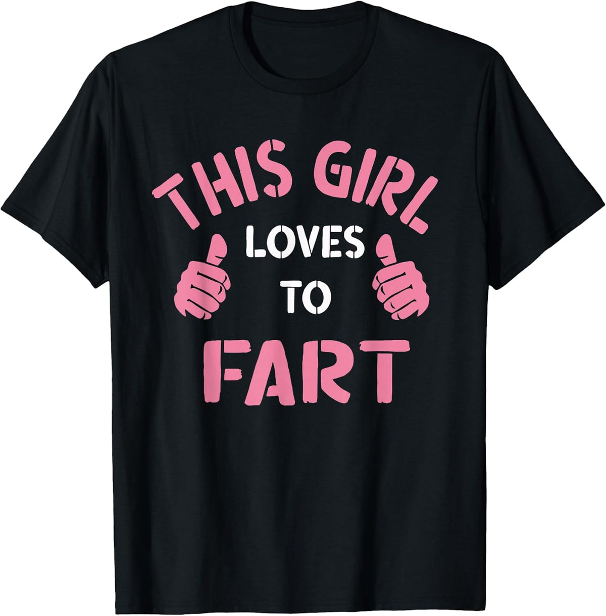 Vintage Funny Sarcastic Saying This Girl Loves to Fart Unisex , , , Long Sleeve Tee