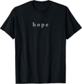 Hope Minimalist Design White Typography Motivational Unisex , , , Long Sleeve Tee