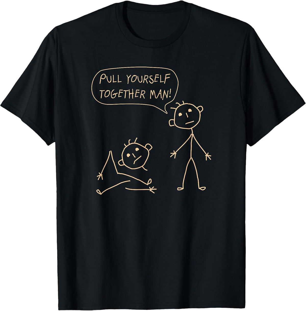 Pull Yourself Together Man Boys Sarcasm Sarcastic for Son Unisex , , , Long Sleeve Tee