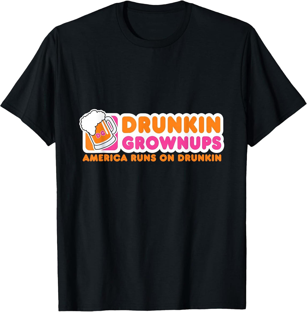Drunkin Grownups Adult Party Sarcastic Gift Drinking shirt Unisex , , , Long Sleeve Tee