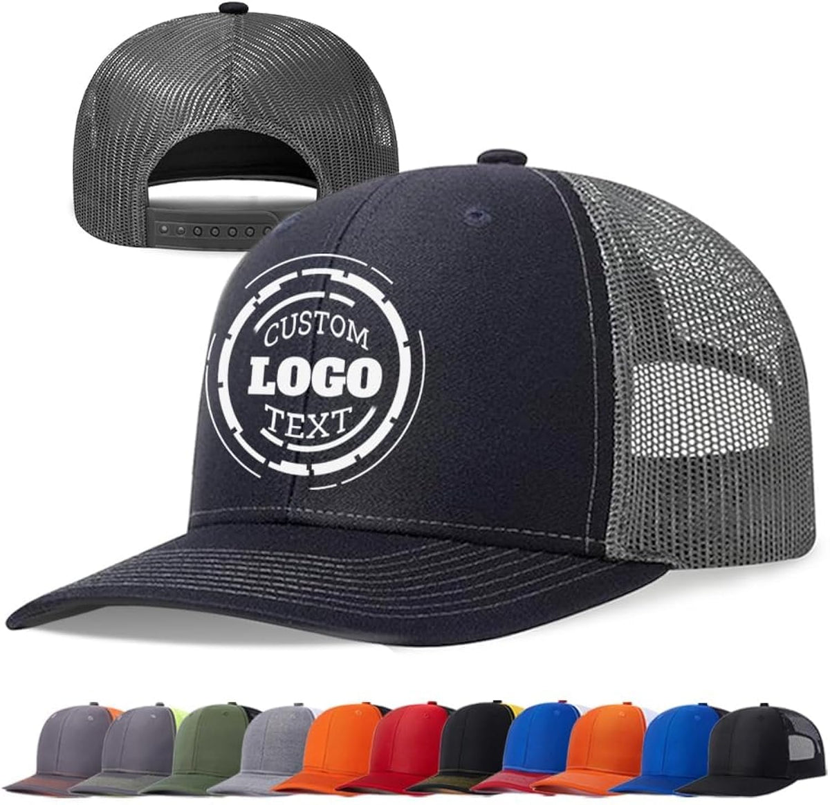Bulk Custom Hats for Men Women Customized Trucker Hats Design Your Own Logo Text Photo Personalized Baseball Caps