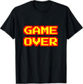 Game Over Vintage Retro Arcade Video Games Gaming Gift Unisex , , , Long Sleeve Tee