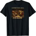 Vintage Support Local JUG-Band Graphic Music Musician Joke Unisex , , , Long Sleeve Tee