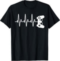 Funny Video Gaming Pc Gamer Heartbeat Unisex , , , Long Sleeve Tee