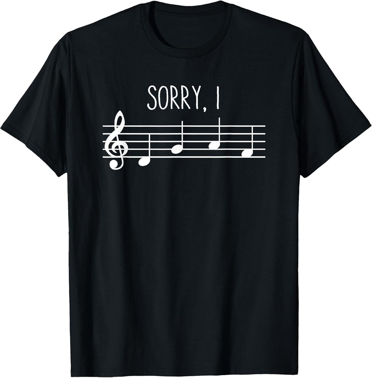 Sorry I DGAF Funny Music Note Treble Clef Band Choir Teacher Unisex , , , Long Sleeve Tee