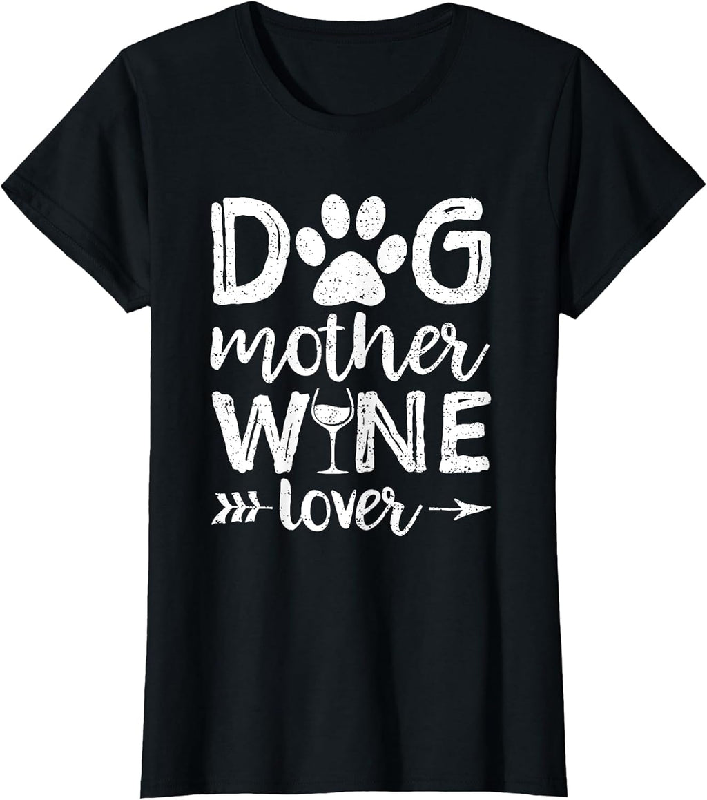 Dog Mother Wine Lover Shirt Dog Mom Wine Mother's Day Gift Women Unisex , , , Long Sleeve Tee