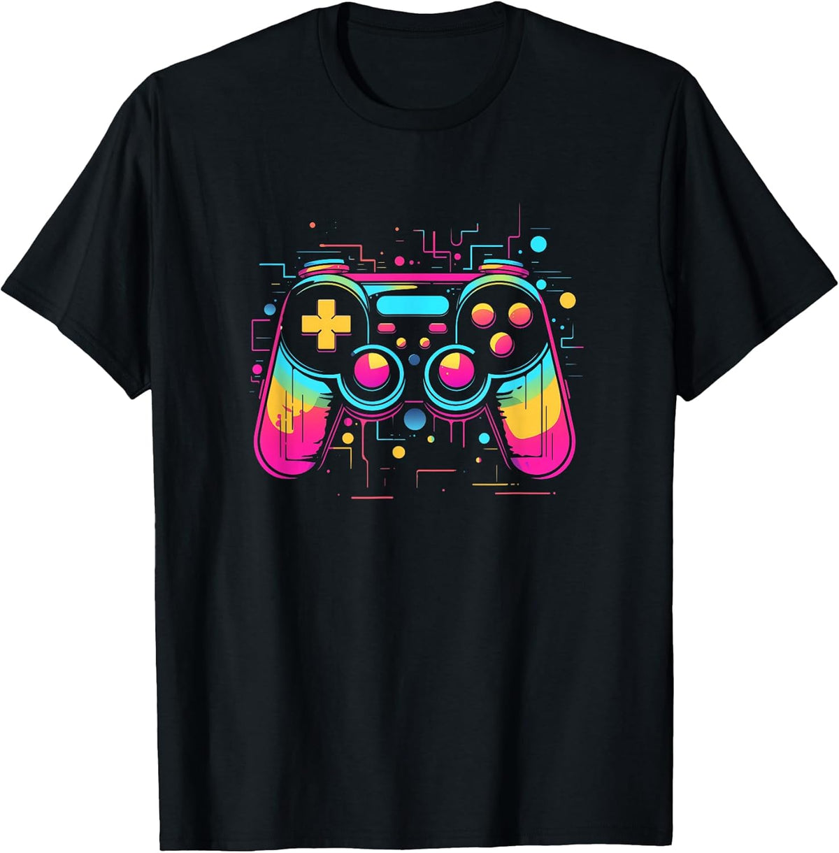 Retro Game Controller Gaming Video Game 80s Look for Boys Unisex , , , Long Sleeve Tee
