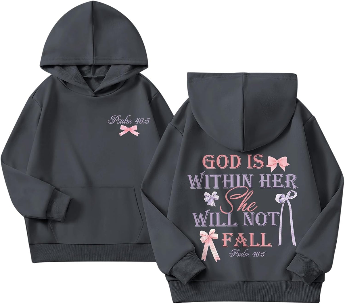 Girl's Christian Graphic God is Within Her s for Kids Jesus Faith Religious s Pullover Tops