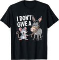 I Don't Give a Rats Ass Mouse Donkey Funny Sarcastic Animal Unisex , , , Long Sleeve Tee