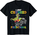 I Just Crushed PreSchool Dinosaur T-Rex Gaming Monster Truck Unisex , , , Long Sleeve Tee