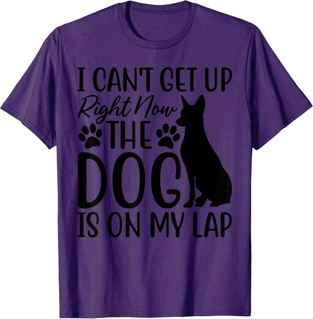 Dog Lover, I Can’t Get Up Right Now The Dog Is On My Lap for Men Women Kids Unisex , , , Long Sleeve Tee