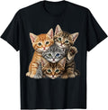 Cute little Cats playing build Wall for lovers kitty kittens Unisex , , , Long Sleeve Tee