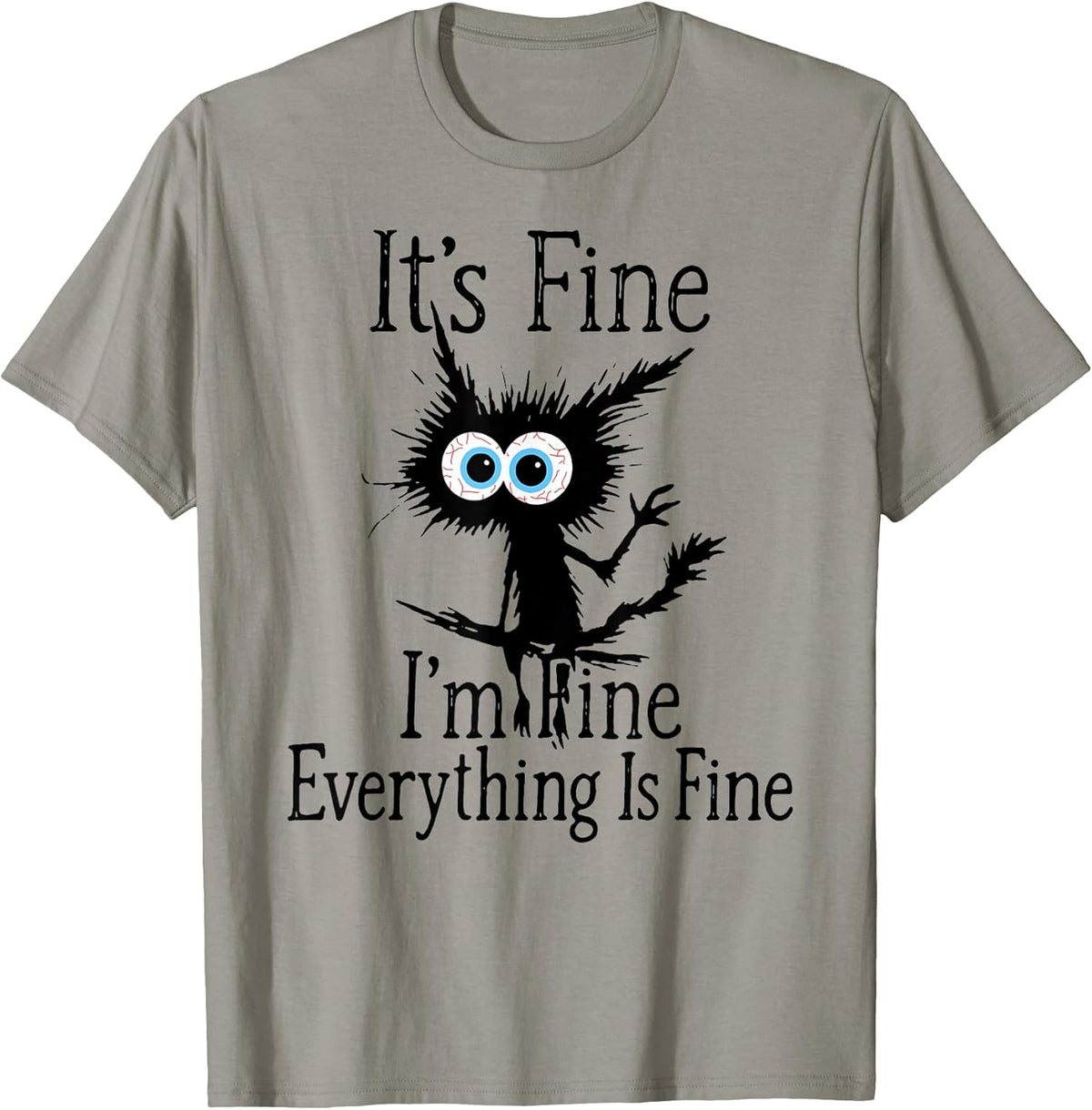 It's Fine I'm Fine Everything is Fine for Men Cat Lover tee Unisex , , , Long Sleeve Tee