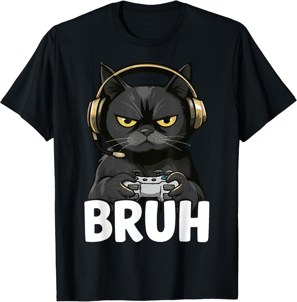 Funny Cat Bruh Meme Gamer Japanese Anime Unisex , , , Long Sleeve Tee