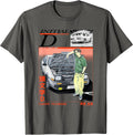 Initial D Takumi Open Hood Car Portrait Manga Anime Unisex , , , Long Sleeve Tee