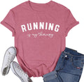 Womens Running Shirt Workout Marathon Tshirt Running is My Therapy Runner Tee Top Unisex , , , Long Sleeve Tee