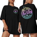 Have The Day You Deserve Shirt Oversized Women Funny Retro Skeleton Graphic Tee Inspirational Shirt Short Sleeve Top