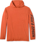 Men's Roll Cast Performance with Drirelease®, Orange Unisex , , , Long Sleeve Tee