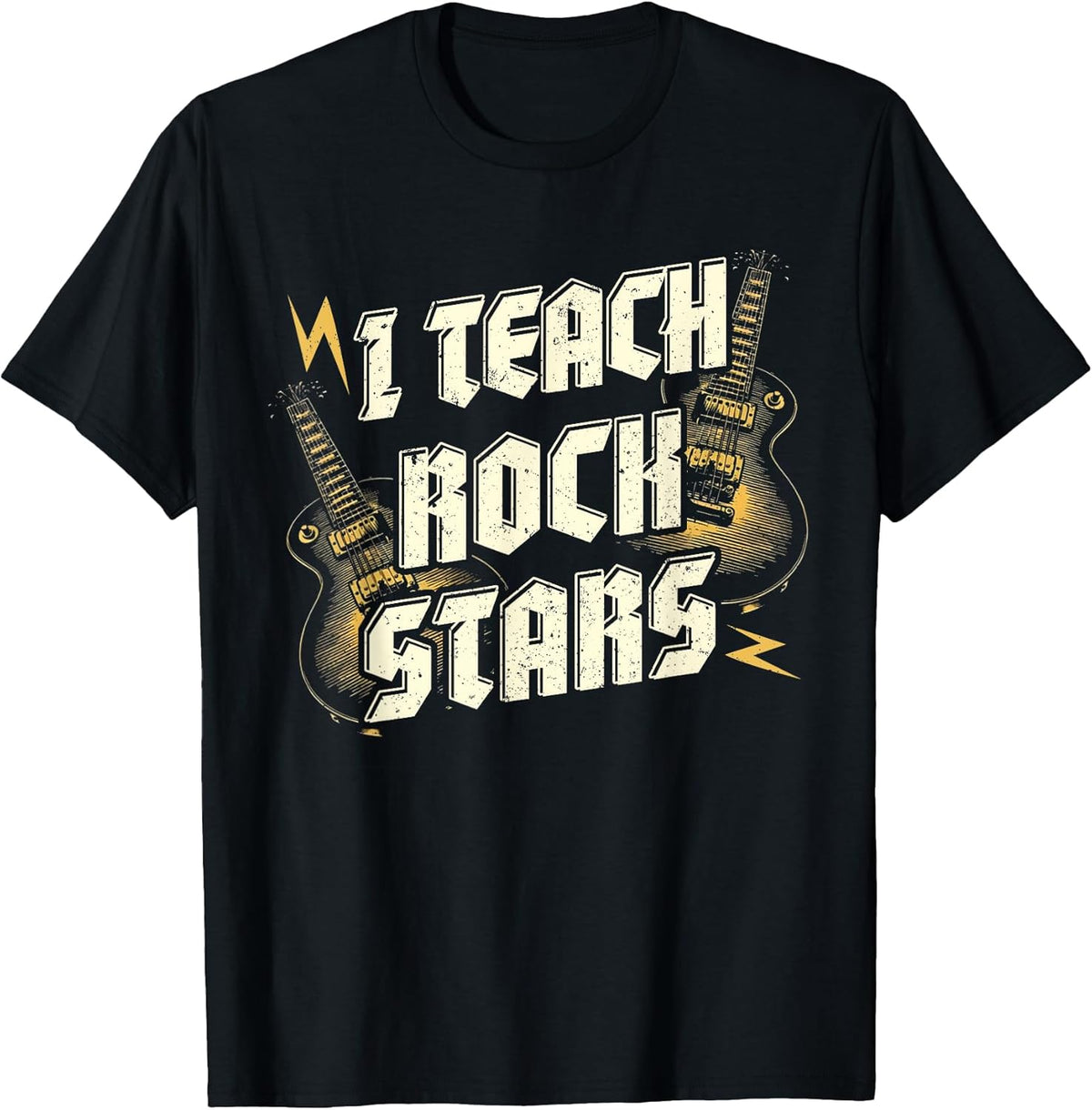 I TEACH ROCKSTARS Funny Teacher Rocks Band Music Teaching Unisex , , , Long Sleeve Tee