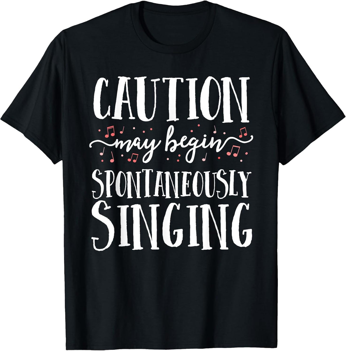 Caution May Begin Spontaneously Singing Choir Band Music Unisex , , , Long Sleeve Tee