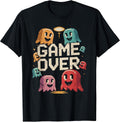 Vintage Video Game Funny Retro Ghost Arcade Gaming Novelty Unisex , , , Long Sleeve Tee