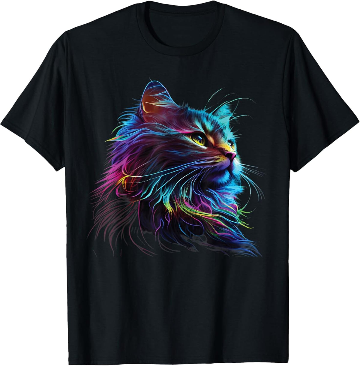 Cute Colorful Cat for Kitten Lovers Art Kitty Cats Unisex , , , Long Sleeve Tee