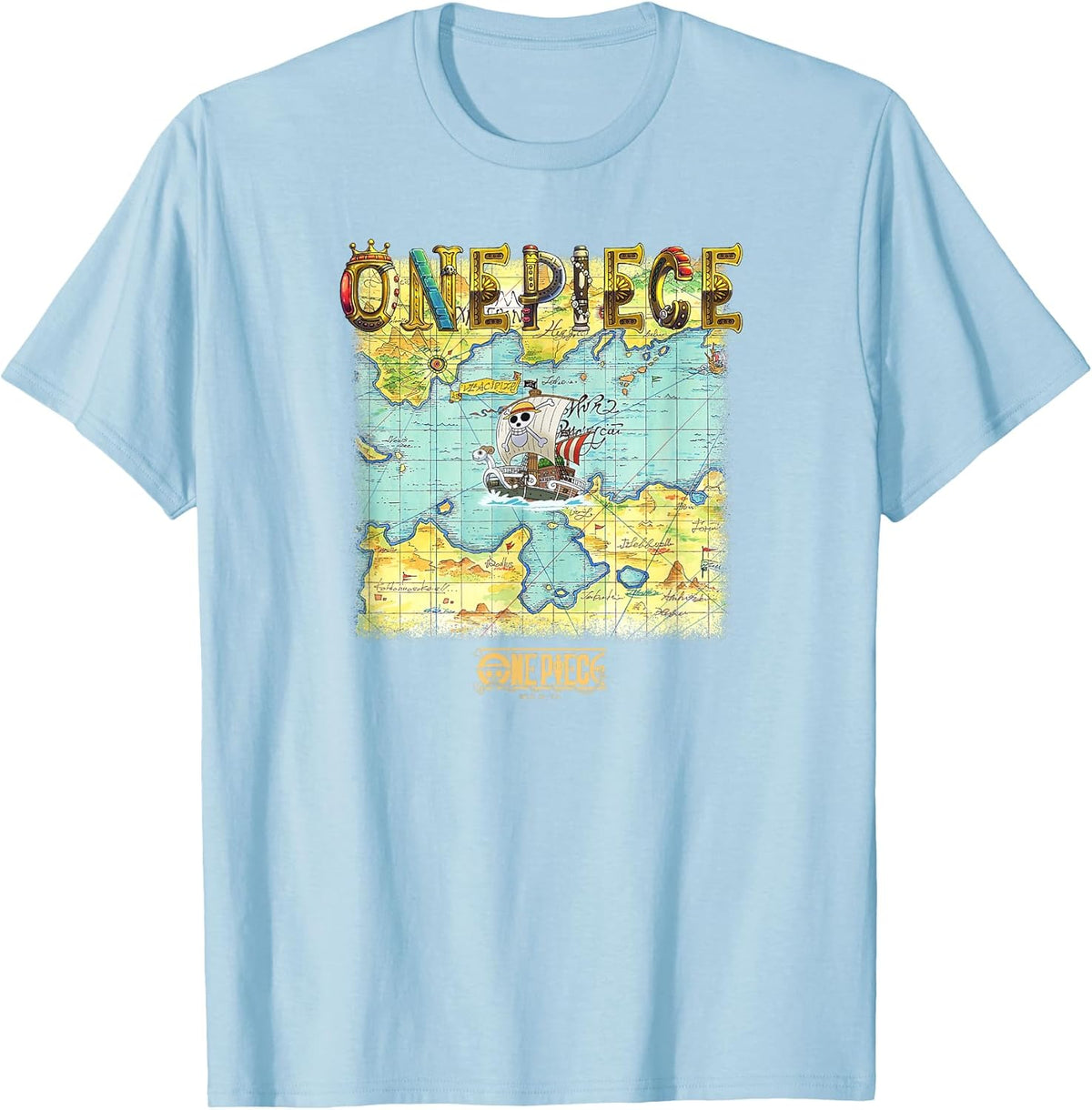 Anime Open Seas Pirate Map Photo Unisex , , , Long Sleeve Tee