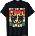 Best Cat Mom Ever Funny Cat Lover Retro Cat Women Unisex , , , Long Sleeve Tee