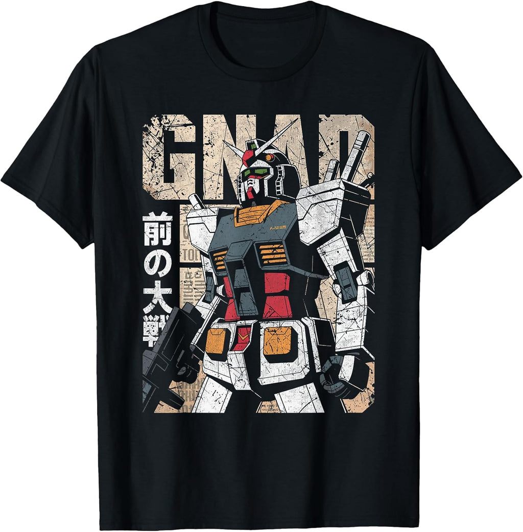 Vintage Mecha Robot Japanese Anime Style Retro Battle Suit Unisex , , , Long Sleeve Tee