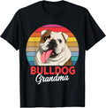 English Bulldog Grandma Dog Lover Funny Women Unisex , , , Long Sleeve Tee