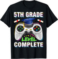 5th Grade Level Complete Graduation Gaming Class 2025 Gamer Unisex , , , Long Sleeve Tee