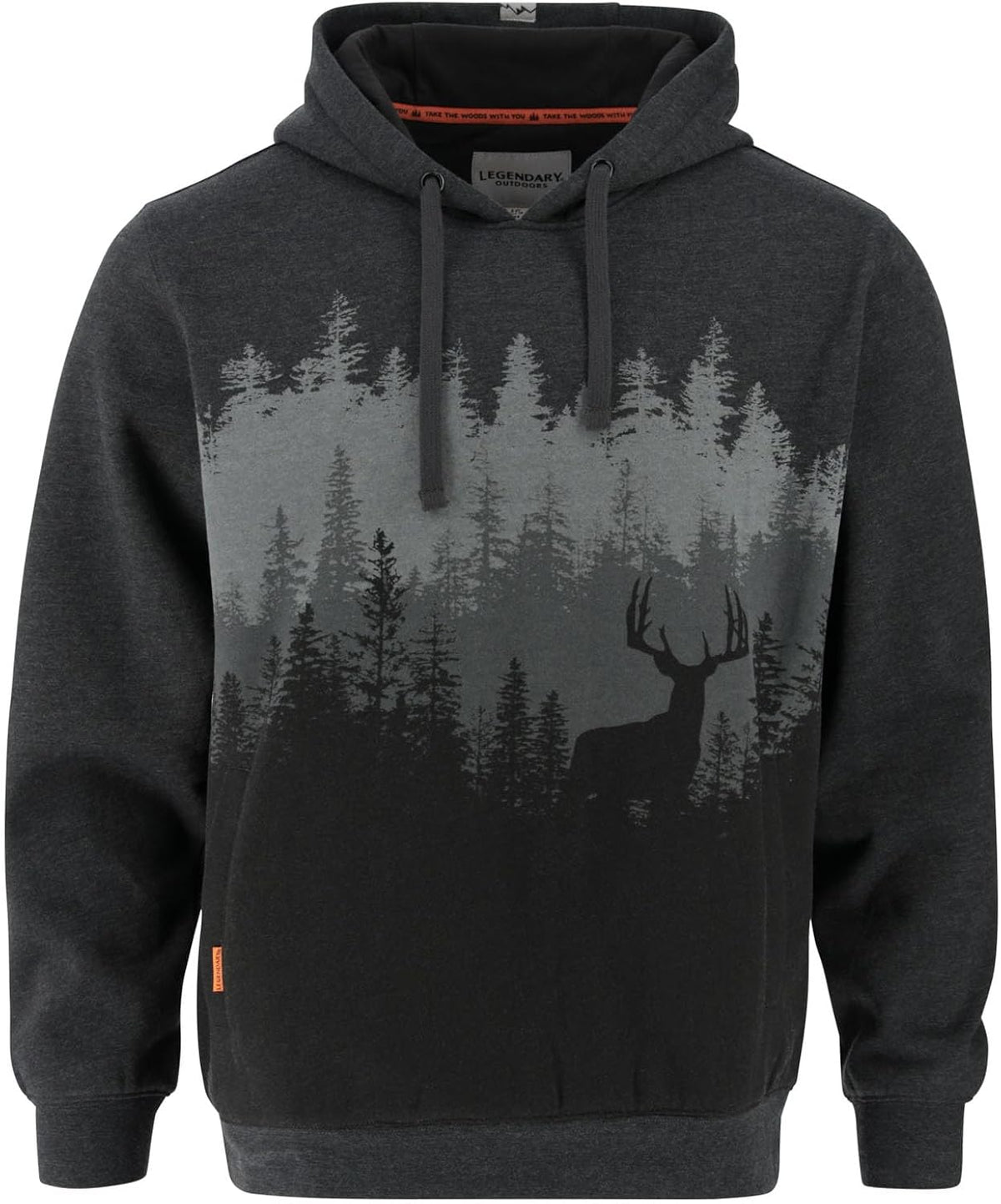 Mens Printed Pullover Hooded Unisex , , , Long Sleeve Tee