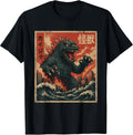 Kaiju Vintage Japanese Anime Art Retro Graphic Unisex , , , Long Sleeve Tee