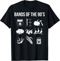 Retro 1990s Bands - Music - 90s Music Lover Unisex , , , Long Sleeve Tee