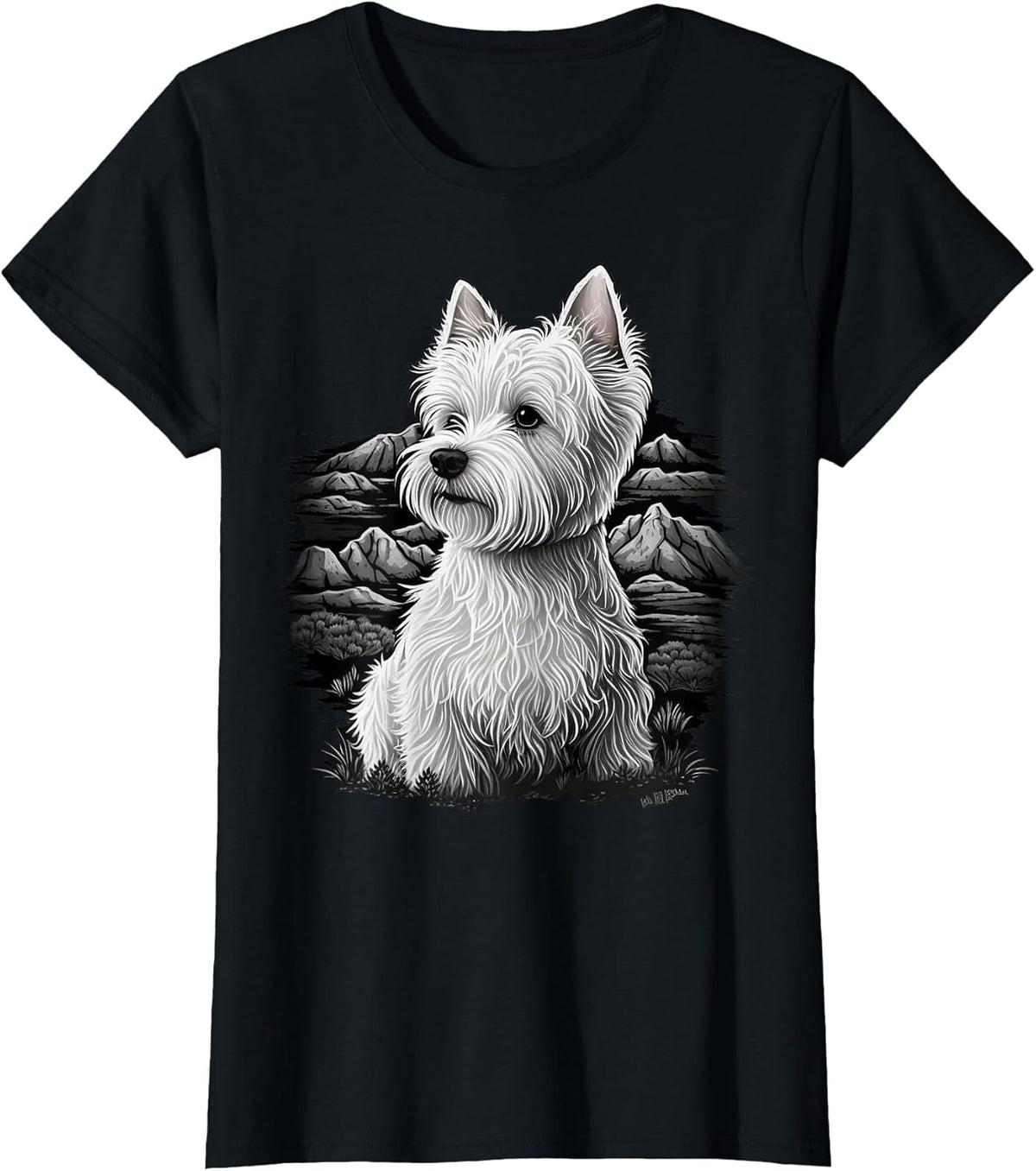 Cute Westie Dog on West Highland White Terrier Lover Unisex , , , Long Sleeve Tee
