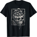 Skull Mushroom Dark Grunge Skeleton Forest Horror Aesthetic Unisex , , , Long Sleeve Tee