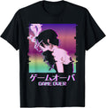 Vaporwave Anime Girl Indie Old Aesthetic Sad Anime Girl Unisex , , , Long Sleeve Tee