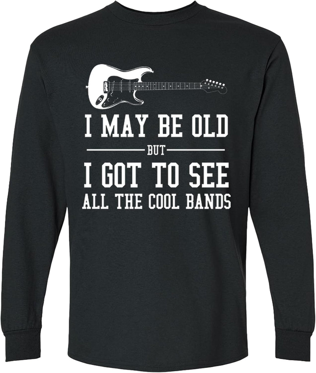 Vintage Rock Music Long Sleeve Funny Retro Concert Fan Gift Tee for Classic Bands Men Women