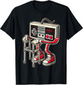 Retro Video Game Controller with Walker Funny Gamer Gaming Unisex , , , Long Sleeve Tee