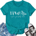 Butterfly Shirt for Wome Inspirational Growth T Shirt Give Yourself Time Casual Tees Tops Unisex , , , Long Sleeve Tee
