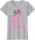 Wife Mom Gamer Funny Gaming Mothers Day Mama Mommy Women Unisex , , , Long Sleeve Tee