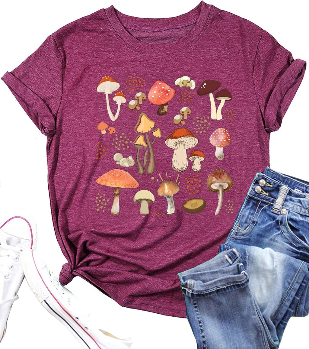 Retro Stay Groovy Shirt for Women Hippie 70s Cute Floral Graphic Tees Casual Summer Short Sleeve Tops