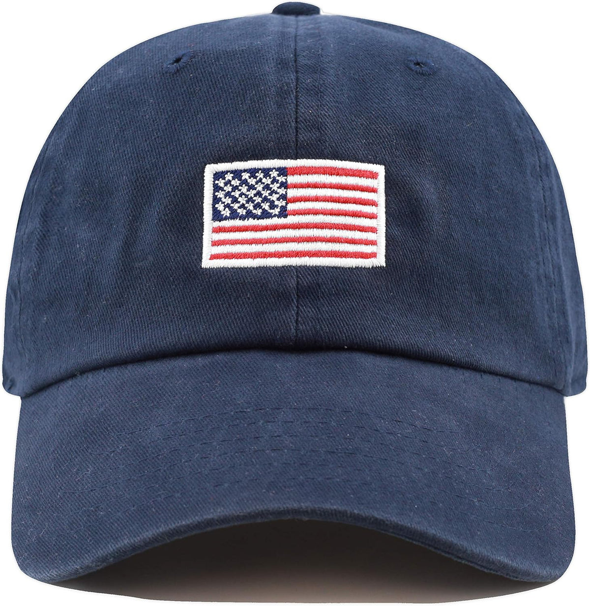 USA Flag & Embroidery Premium 100% Cotton Low Profile Adjustable Baseball Dad Cap Unisex , , , Long Sleeve Tee