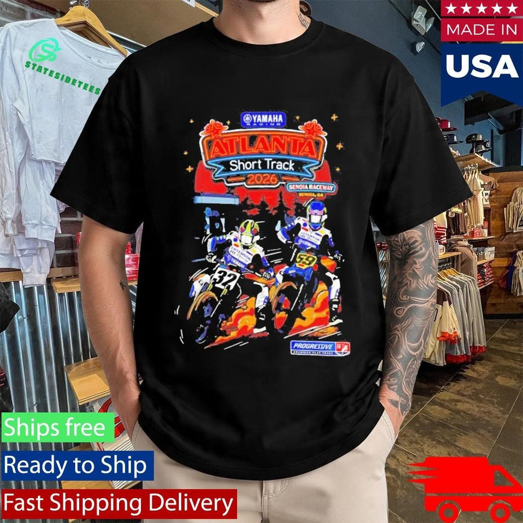 Atlanta Short Track 2026 Yamaha Racing Shirt Unisex , , , Long Sleeve Tee