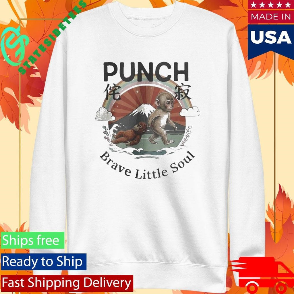 Baby Monkey Punch Brave Little Soul Shirt Unisex , , , Long Sleeve Tee